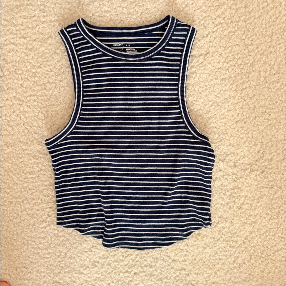 Aerie cropped ribbed tank top